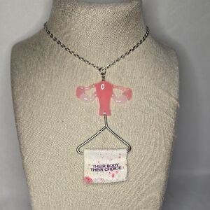 Handmade Pro-Choice Uterus Necklace